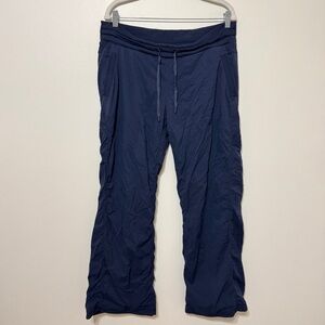 Lululemon Dance Studio Pant Size 12 Wide Leg Lined 30” - Navy Blue